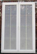 pvc terrasraam , raam , chassis 142 x 215 wit / gouden eik, Doe-het-zelf en Bouw, Raamkozijnen en Schuifdeuren, 75 tot 150 cm