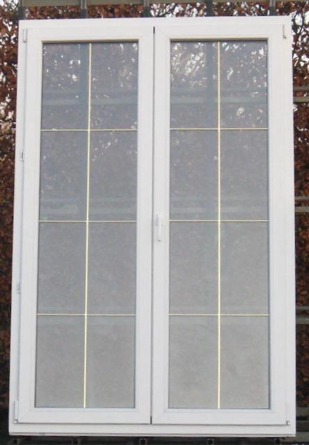 pvc terrasraam , raam , chassis 142 x 215 wit / gouden eik, Doe-het-zelf en Bouw, Raamkozijnen en Schuifdeuren, Inclusief glas