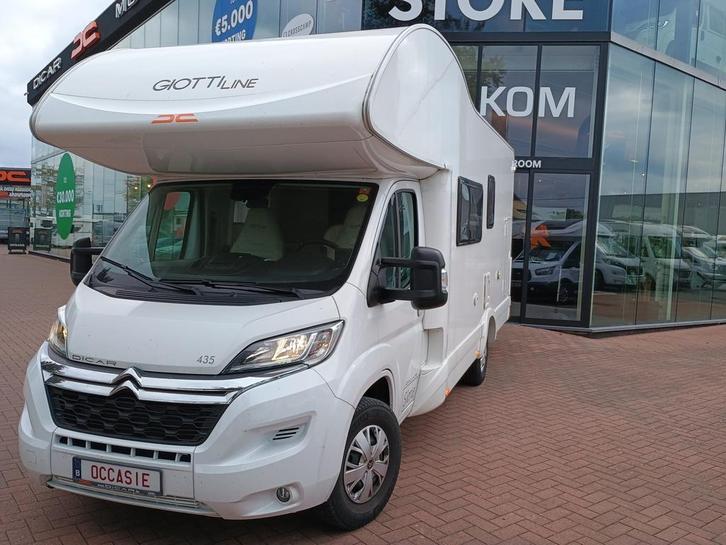 Giottiline Sienna 435 op Citroën met stapelbedden 58726, Caravans en Kamperen, Mobilhomes, Handgeschakeld, Treinzit, Diesel, tot en met 6