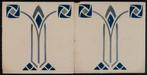 Jugendstil Tegel (2) - Somag Meissen - Art Nouveau -, Antiek en Kunst