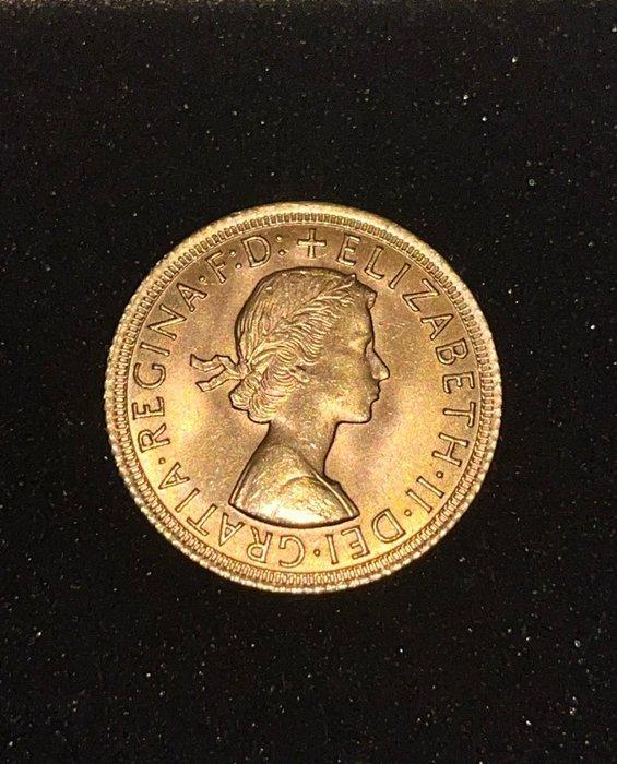 Verenigd Koninkrijk. Sovereign 1965 Elizabeth II, Postzegels en Munten, Munten | Europa | Niet-Euromunten