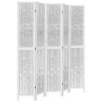 Kamerscherm 5 Panelen | OP = OP | Kamerverdeler Wit, Huis en Inrichting, Verzenden, Nieuw