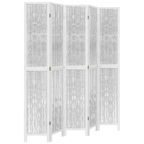 Kamerscherm 5 Panelen | OP = OP | Kamerverdeler Wit, Huis en Inrichting, Woonaccessoires | Kamerschermen, Nieuw, Verzenden