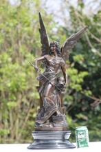 Beeld, Minerva - 21 kg - 75 cm - Brons, Marmer, Antiek en Kunst