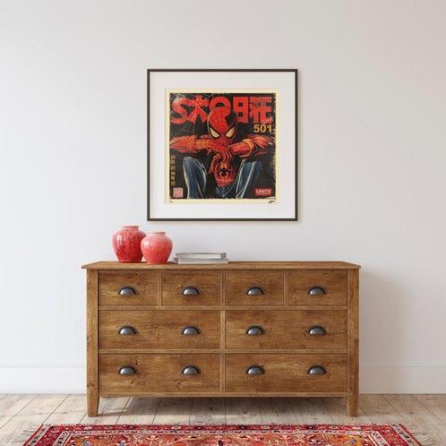 Kobalt (1970) - Levis - Spider-Man (Galaxy Advertising, Antiek en Kunst, Kunst | Schilderijen | Modern