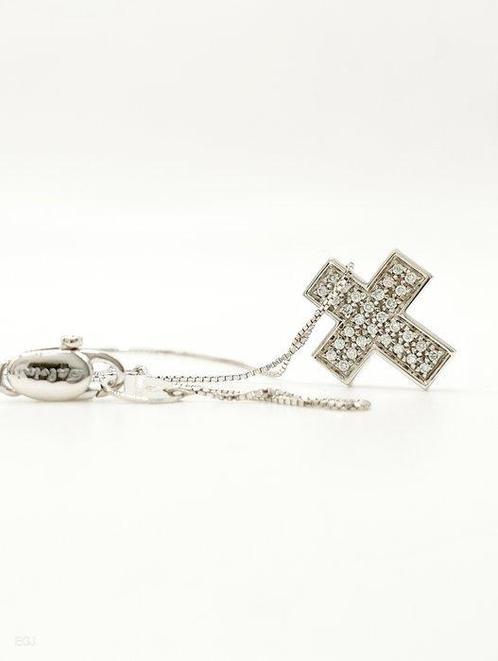 Salvini - Collier - Segni - 18 carats Or blanc Diamant, Handtassen en Accessoires, Kettingen