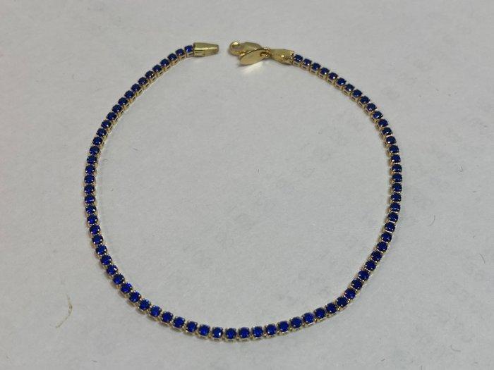 Zonder Minimumprijs - Tennis armband - 18 karaat Geel goud -, Handtassen en Accessoires, Antieke sieraden