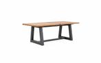 Suns Ovada tuintafel matt royal grey frame met teak blad 220, Tuin en Terras, Nieuw