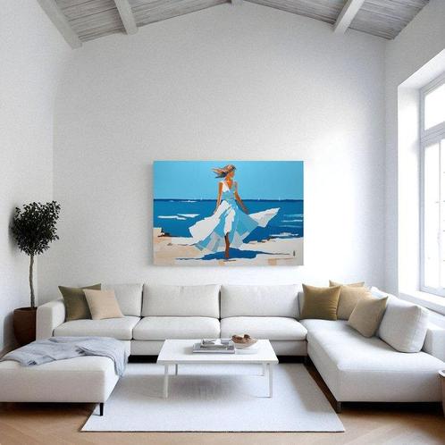 Virginie Schroeder - Souffle marin-XL, Antiek en Kunst, Kunst | Schilderijen | Modern