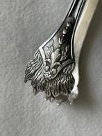 Suikertang - massief zilver , poinçon Minerve , versierd met