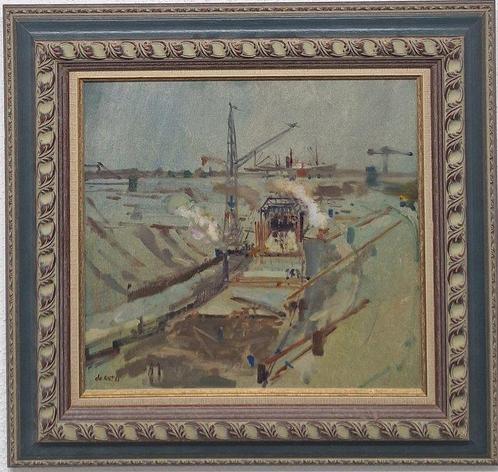 Otto Boudewijn de Kat (1907-1995) - The Construction of the, Antiek en Kunst, Kunst | Schilderijen | Klassiek