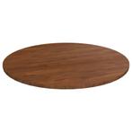 Eiken Tafelblad Ã70cm Donkerbruin - Retour Deal -55%!, 50 tot 100 cm, Verzenden, Nieuw, 50 tot 100 cm