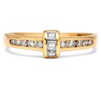 Natural Diamond Ct E-F VS1-SI1 Diamonds Carre Cut - Ring -