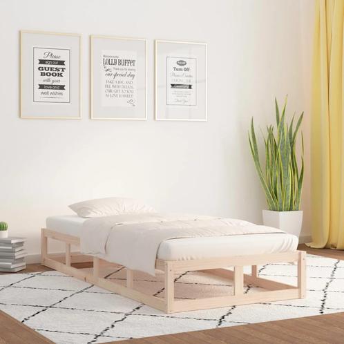 vidaXL Bedframe massief hout 90x190 cm, Maison & Meubles, Chambre à coucher | Lits, Envoi