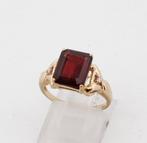 Zonder Minimumprijs - Ring - 18 karaat Geel goud Granaat -, Handtassen en Accessoires, Ringen, Nieuw