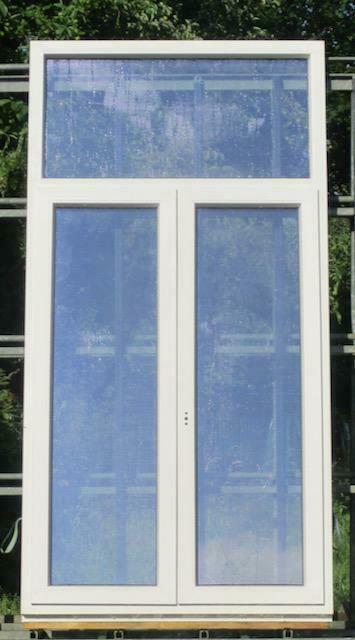 pvc raam , chassis , venster 122 x 238  creme, Doe-het-zelf en Bouw, Raamkozijnen en Schuifdeuren, Inclusief glas, Nieuw, Kunststof