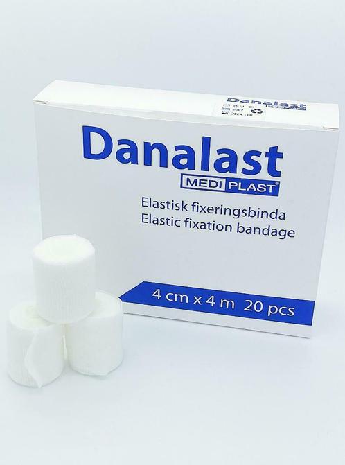 Danalast elastisch fixatiewindsel 4 cm x 4m - Doos 20 Stuks, Diversen, Verpleegmiddelen, Nieuw, Ophalen of Verzenden