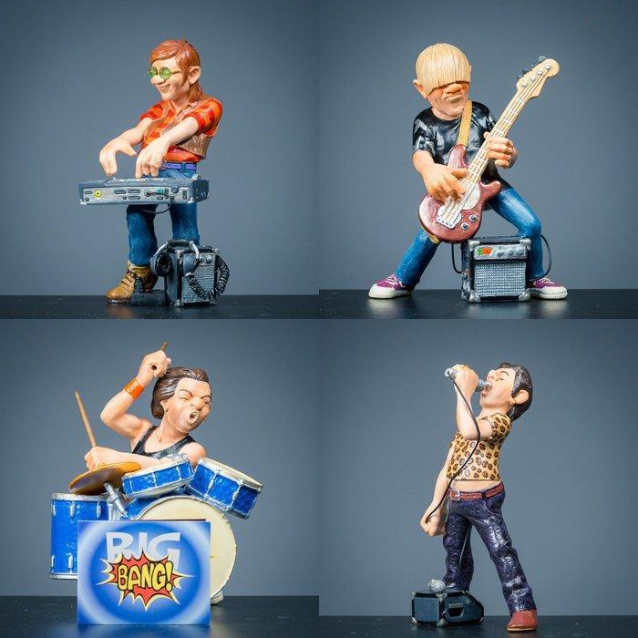 Figuur - Zes muzikanten (6) - Polystone, Antiquités & Art, Art | Objets design