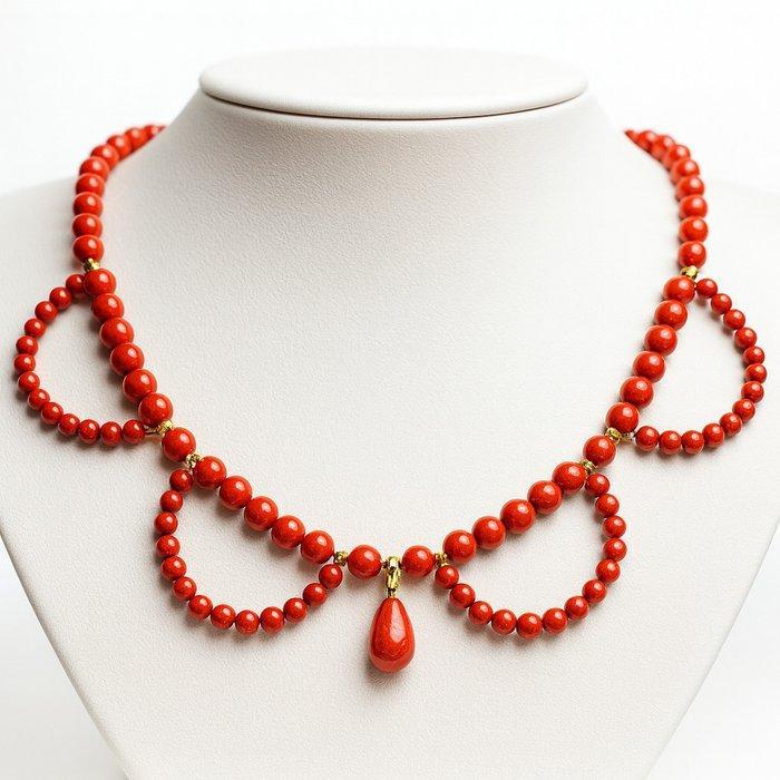 Zonder minimumprijs - Halsketting Zilver Koraal, Bijoux, Sacs & Beauté, Colliers