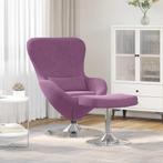 vidaXL Eivormige stoel 2 pcs Paars 63 x 73 x 90 cm Fluweel, Verzenden, Nieuw