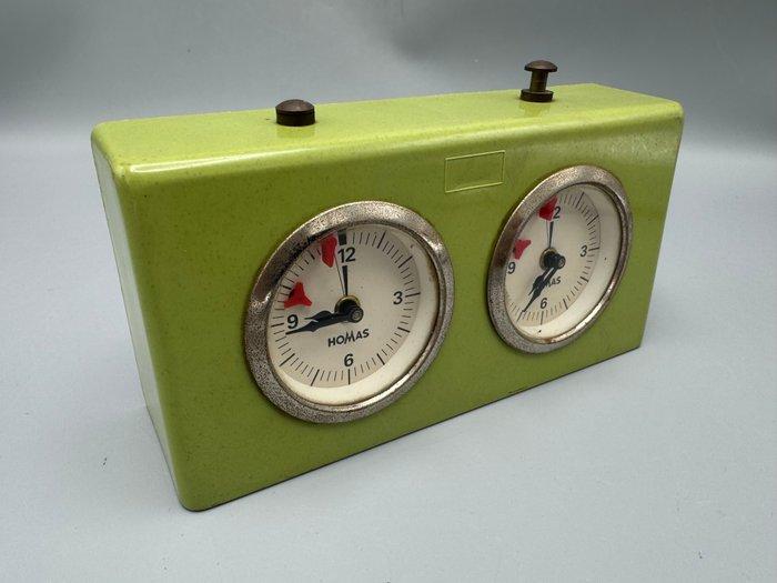 Homas schaakklok - Schaakspel - Vintage Homas schaakklok -, Antiek en Kunst, Curiosa en Brocante