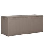 vidaXL Tuinbox 270 L PP rattan bruin, Verzenden, Nieuw