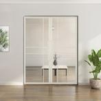 Dubbele stalen taatsdeur 6 Vlaks Wit Moderne look Luxe desig, Doe-het-zelf en Bouw, Deuren en Vliegenramen, Minder dan 80 cm, Overige typen