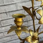 Kaarsenhouder - Messing - Bloemenkaarsenhouder