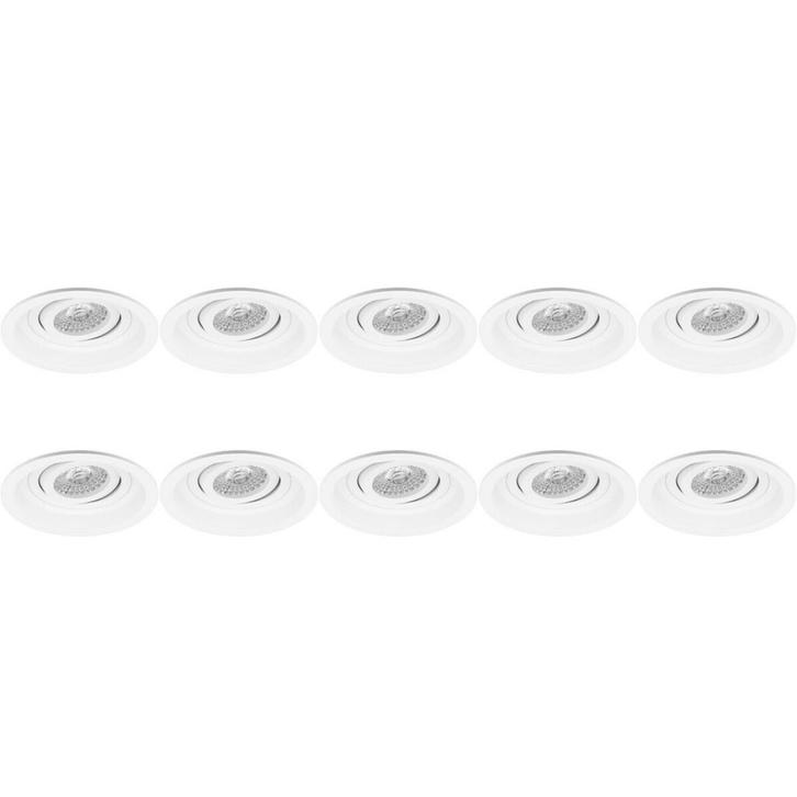 Spot Armatuur 10 Pack - Kantelbare GU10 Inbouwspot Aluminium, Huis en Inrichting, Lampen | Overige, Nieuw, Verzenden