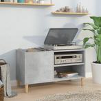 vidaXL Platenkast 84,5x38x48 cm bewerkt hout betongrijs, Huis en Inrichting, Kasten | Overige, Verzenden, Nieuw