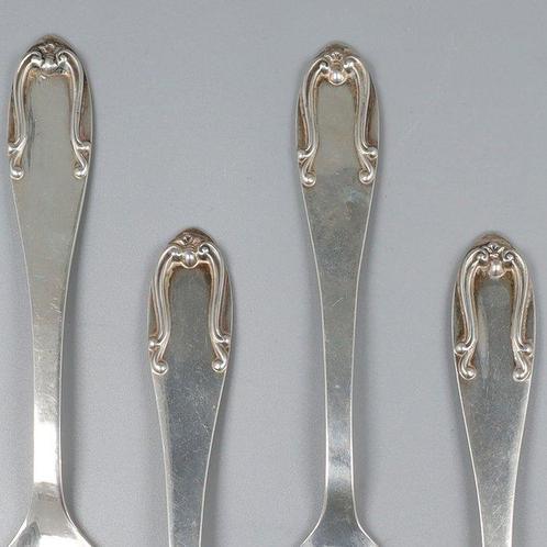 Art-Nouveau IJslepels - Lepel (4) - .925 zilver, Antiek en Kunst, Antiek | Zilver en Goud