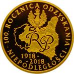 Polen. Gold medal 2018 Marshal Józef Pisudski - 100th, Postzegels en Munten