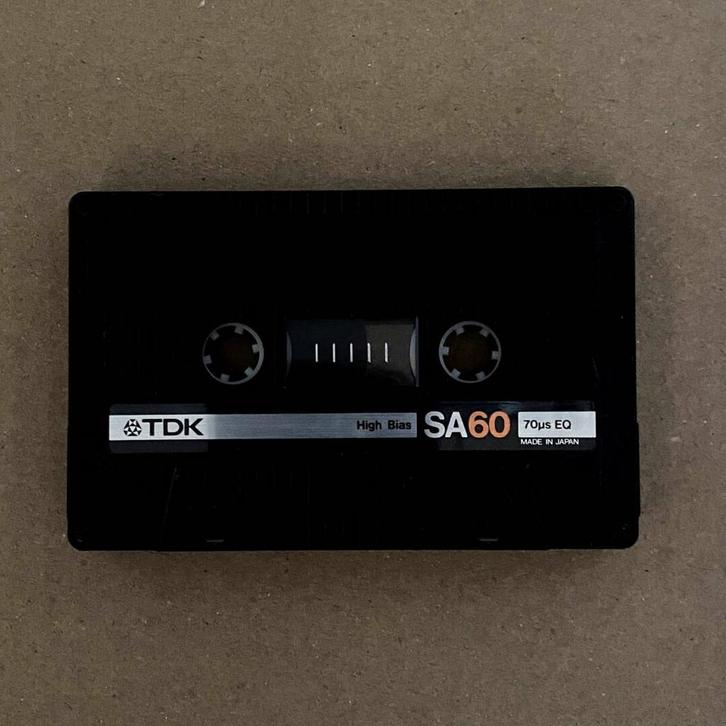 TDK SA60 onbespeeld gebruikt (Cassette band), Cd's en Dvd's, Cassettebandjes, Ophalen of Verzenden