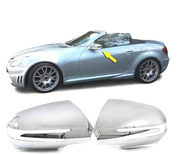 COQUES RÉTROVISEURS POUR MERCEDES SLK R171 08-11CHROMÉ, Autos : Pièces & Accessoires, Carrosserie & Tôlerie, Envoi