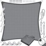 KESSER® Schaduwdoek 4x4m - Zonnezeil - Waterafstotend - Grij, Verzenden, Nieuw