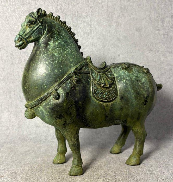 Bijzonder Tang-Dynasty Stijl Paard 25 cm / 2.45 kg (Zonder, Antiek en Kunst, Antiek | Overige Antiek