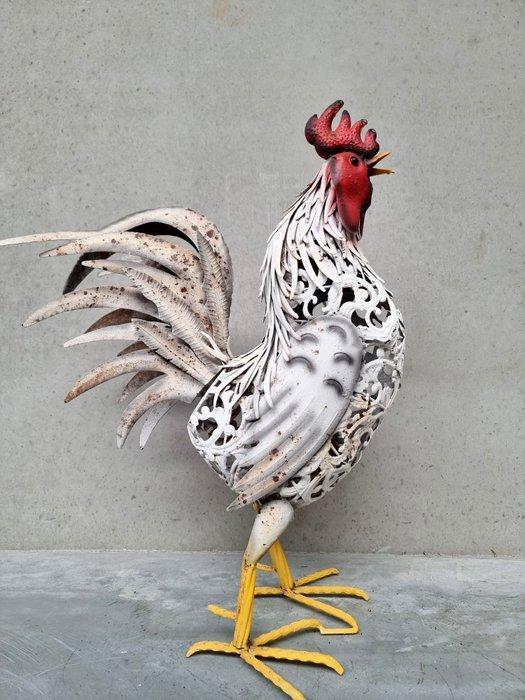sculptuur, A large rooster - 70 cm - IJzer, Metaal, Antiek en Kunst, Curiosa en Brocante