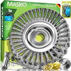 MASKO® Onkruidborstel voor bosmaaier en bosmaaier, onkruidbo, Verzenden, Nieuw