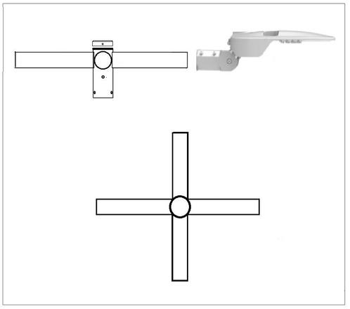 Lampenrek / wielkroon 4 voudig buis 60mm  t.b.v. montage sch, Articles professionnels, Articles professionnels Autre, Envoi