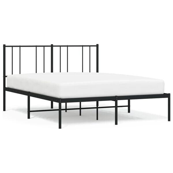 Metaal Bedframe Zwart 160x200 | Retour Deal -55%!, Huis en Inrichting, Slaapkamer | Bedden, Overige maten, Overige maten, Zwart