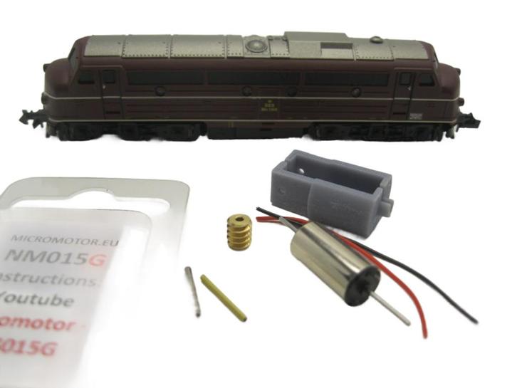 micromotor NM015G motor ombouwset voor Minitrix Nohab, Hobby & Loisirs créatifs, Trains miniatures | Échelle N, Envoi