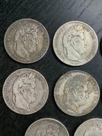 France. Louis Philippe I. 5 Francs 1835/1838 (8 zilveren, Postzegels en Munten