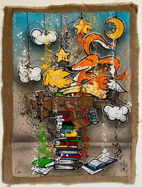 Elisée Skayzoo - Le petit prince, Antiek en Kunst, Kunst | Schilderijen | Modern