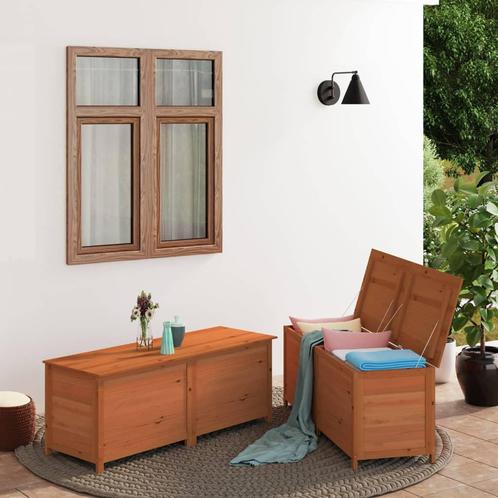 vidaXL Kussenbox 150x50x56 cm massief vurenhout bruin, Jardin & Terrasse, Stockage & Armoires de jardin, Envoi