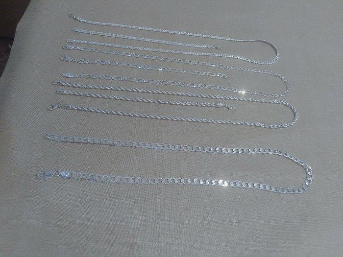 Zonder Minimumprijs - Halsketting Zilver - Zilveren 925,, Handtassen en Accessoires, Kettingen