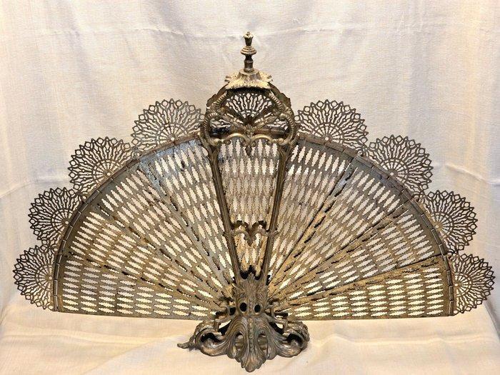 Parascintille a coda di Pavone - Schermo per camino, Antiek en Kunst, Kunst | Designobjecten