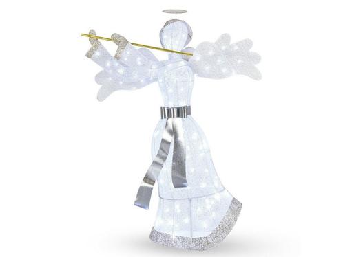 Coast Voorverlichte Engel Kerstdecoratie – 150 cm Hoog, Wit, Huis en Inrichting, Woonaccessoires | Overige, Nieuw, Verzenden
