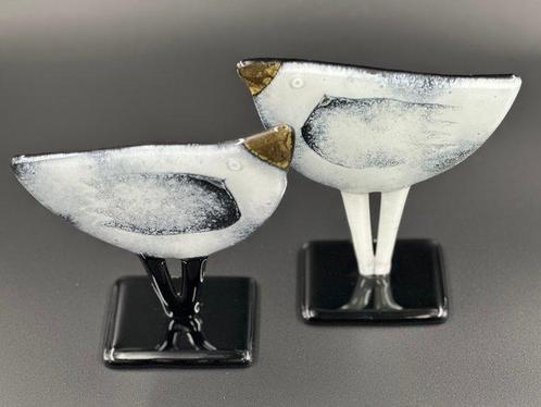Studio Habrat - Beeldje - Golden Birds (2) - samensmelten, Antiek en Kunst, Antiek | Glaswerk en Kristal