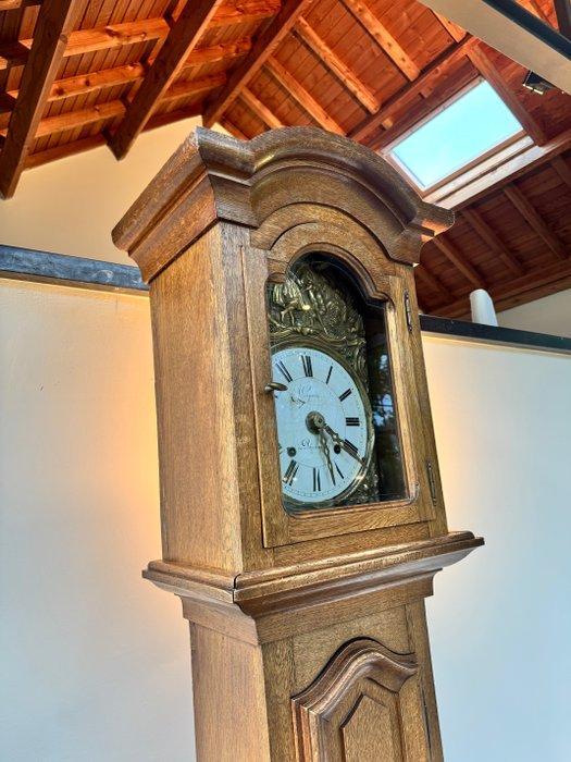 Comtoise klok Louis XVI - Vernikkeld messing, Eik -, Antiquités & Art, Antiquités | Horloges