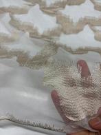 Stof voor luxe gordijnen ORGANZA MICRONET, geborduurd en